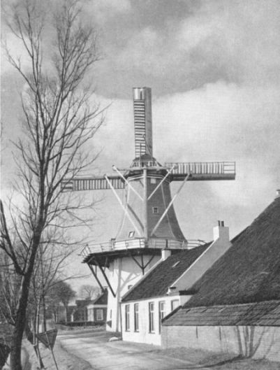 de sarrieshut te Wetsinge, foto: boek Groninger molens, 1958