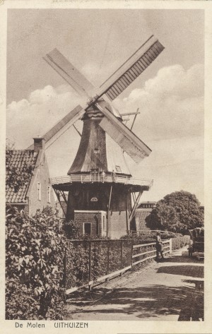 De molen in 1931 - foto archief B. D. Poppen